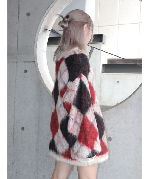 パターンモヘアライクルーズニットカーディガン jouetie（ジュエティ）の「パターンモヘアライクルーズニット
