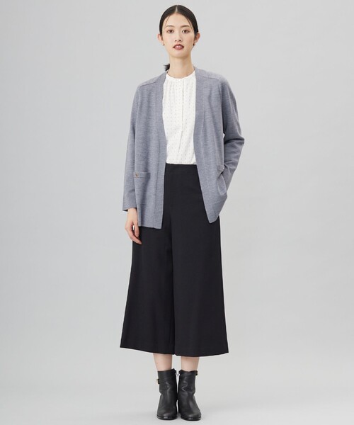 J.PRESS カーディガン 「洗える」KNIT BASIC ロングカーディガン