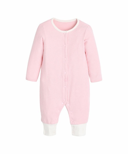 Robi 　ロンパース2点 ベビー服 ロンパース 「2点セット」ロサアイレットリブ