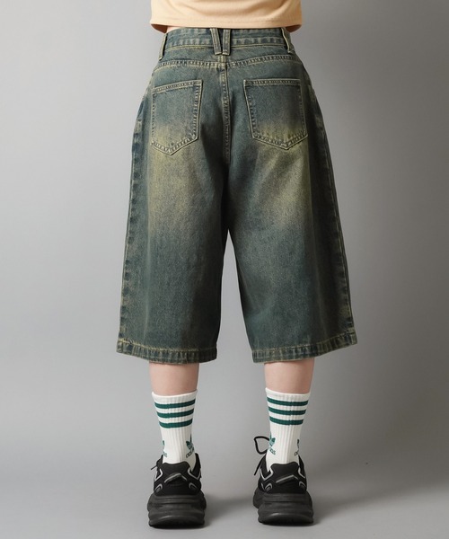 SPINNS（スピンズ） ジーンズ デニム デニムパンツ ウォッシュドデニム