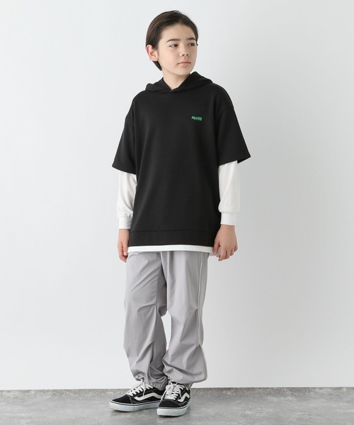 GLOBAL WORK パーカー 乾きやすいパーカーレイヤード/115750