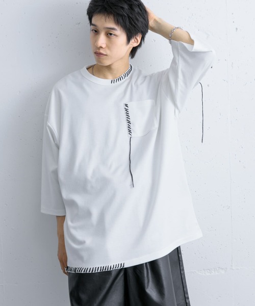 SENSE OF PLACE by URBAN RESEARCH tシャツ ハンドステッチ