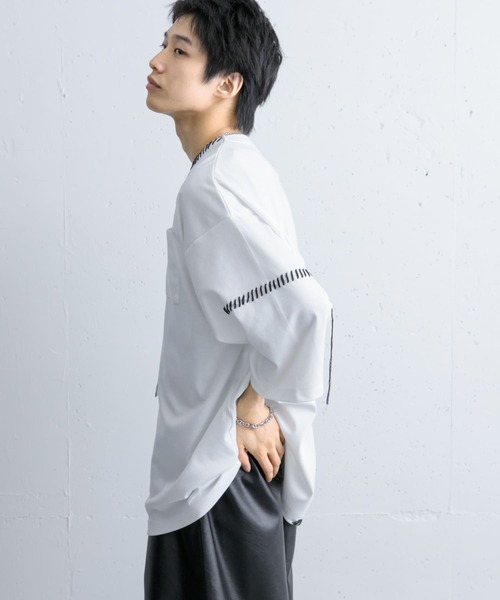 【洗える】風景画ハンドステッチTシャツ SENSE OF PLACE by URBAN RESEARCH tシャツ ハンドステッチ