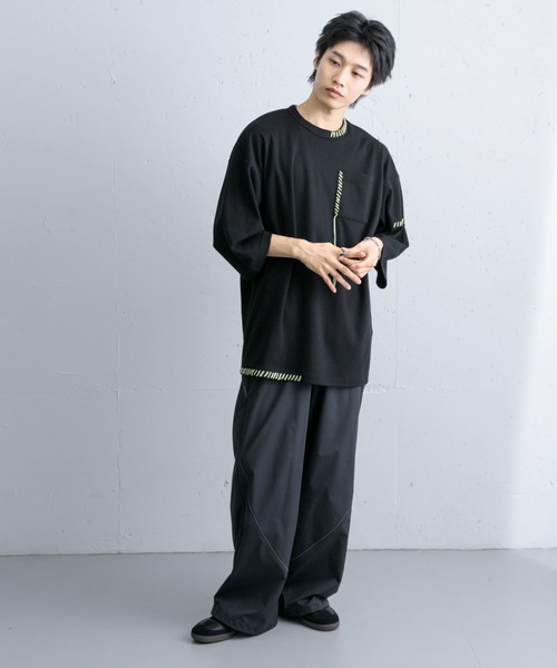【洗える】風景画ハンドステッチTシャツ SENSE OF PLACE by URBAN RESEARCH tシャツ ハンドステッチ