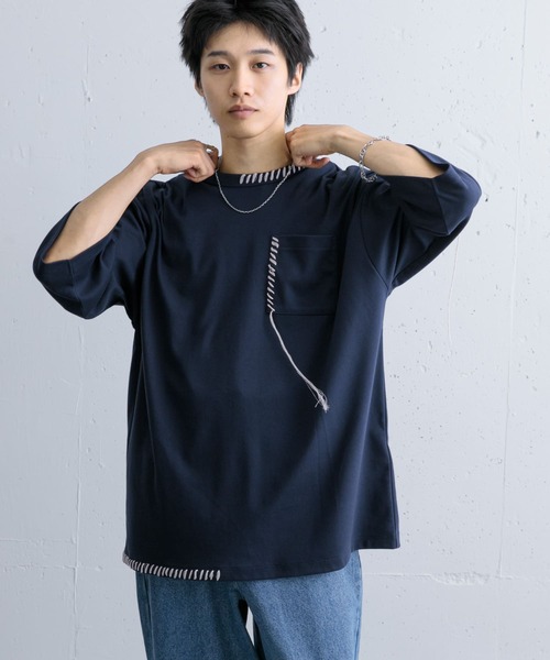 SENSE OF PLACE by URBAN RESEARCH tシャツ ハンドステッチルーズT