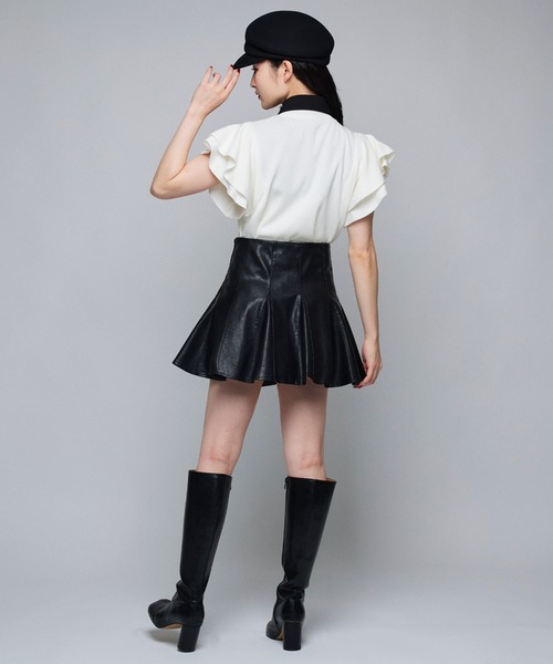 tシャツ 「Narcissus」フリルニットトップス レディース Narcissus tシャツ 「Narcissus」フリルニットトップス