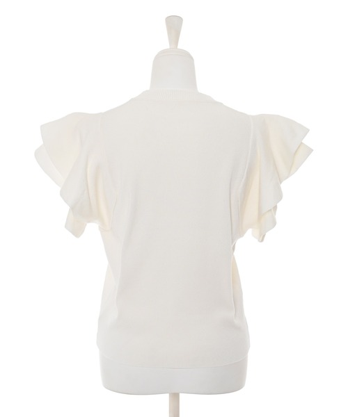 tシャツ 「Narcissus」フリルニットトップス レディース Narcissus tシャツ 「Narcissus」フリルニットトップス