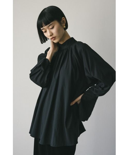 STYLEMIXER ブラウス シャツ ロングカフギャザータックブラウス