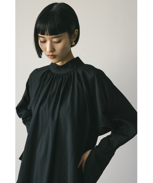 ブラウス シャツ ギャザースリーブタックカフスシャツ レディース STYLEMIXER ブラウス シャツ ロングカフギャザータックブラウス
