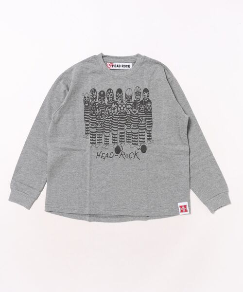 HEAD ROCK（ヘッドロック） tシャツ 長袖オーバーサイズTシャツ キッズ 
