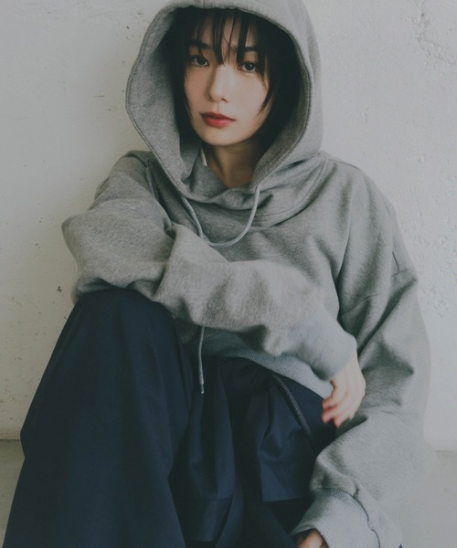 HANNE パーカー 「Mikako collaboration」タックスリーブフーディー