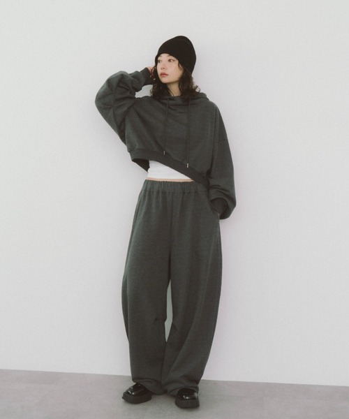 HANNE パーカー 「Mikako collaboration」タックスリーブフーディー