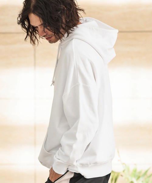 CAMBIO（カンビオ） パーカー mpa3587-プリント裏毛プルパーカー