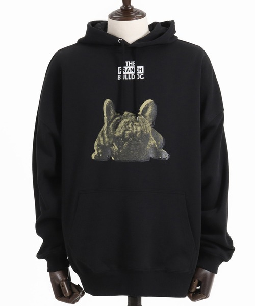 CAMBIO（カンビオ） パーカー mpa3587-プリント裏毛プルパーカー