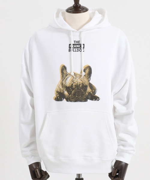 CAMBIO（カンビオ） パーカー mpa3587-プリント裏毛プルパーカー