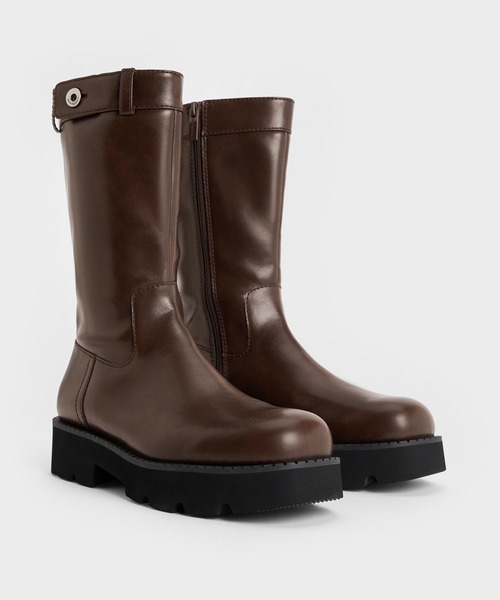 CHARLES ＆ KEITH（チャールズ&キース） ブーツ サイドジップ