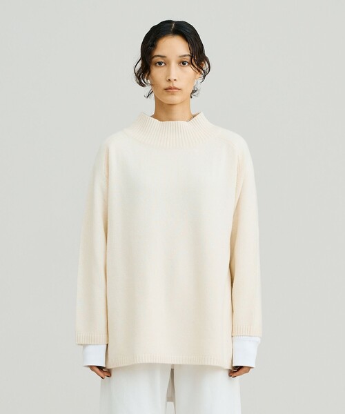 ニット セーター 「WOMEN」ウールカシミヤ ハイネックニット レディース
