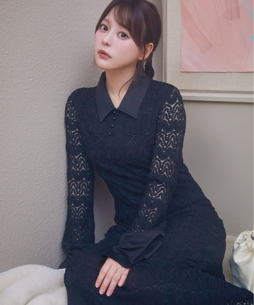 Olu.（オルドット） ワンピース クラシカルレースワンピース