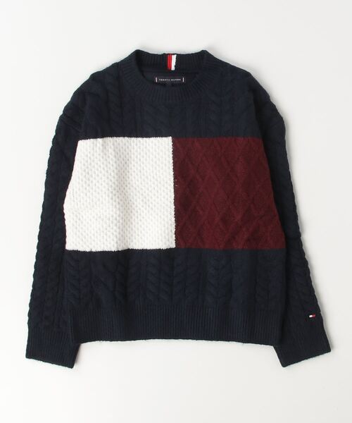 TOMMY HILFIGER ニット BOYS カラーブロックセーター キッズ  