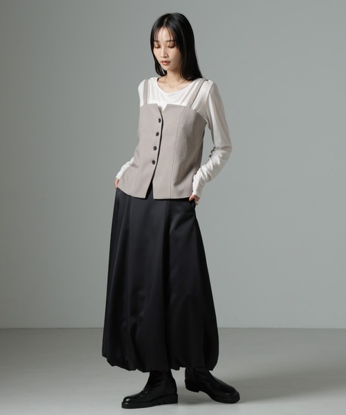 NANO universe（ナノ・ユニバース） パンツ ビスチェパンツセット