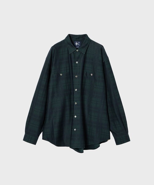 KANEMASAカネマサ カラーシャツ KANEMASA PHIL.（カネマサフィル）46G Atmosphere Stripe L/S