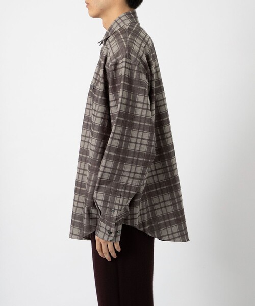 【未使用】KANEMASA PHIL. Check Jersey Shirt KANEMASA PHIL. 「Check Jersey Shirt」WP CHACOAL