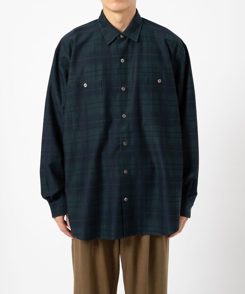 KANEMASAカネマサ カラーシャツ KANEMASA PHIL.（カネマサフィル）46G Atmosphere Stripe L/S