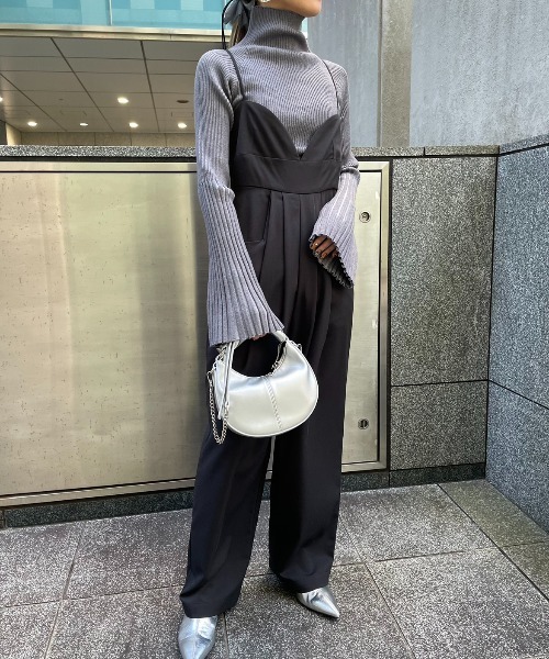 AIC. サロペット オーバーオール バックデザインキャミ