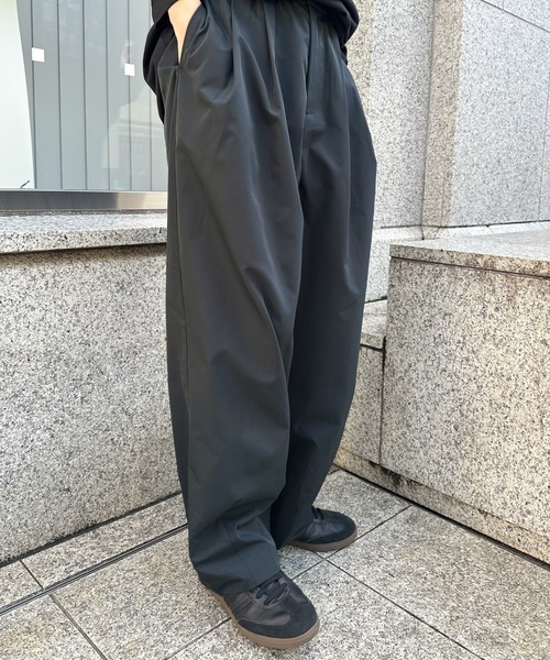 パンツ 「新色追加」タックバルーンワイドパンツ レディース