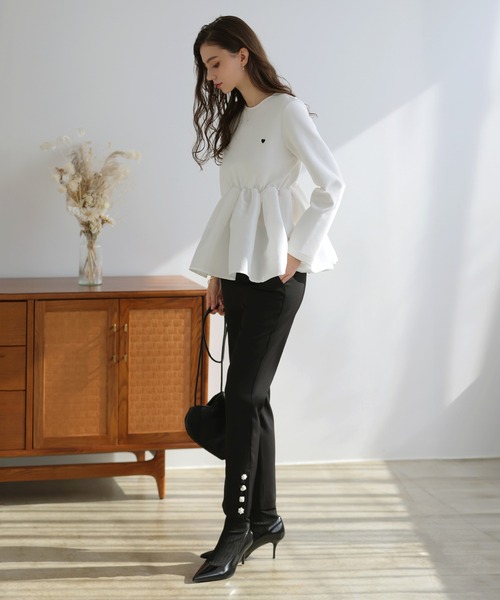 MERAKI（ファッション） パンツ ビジューパンツ レディース