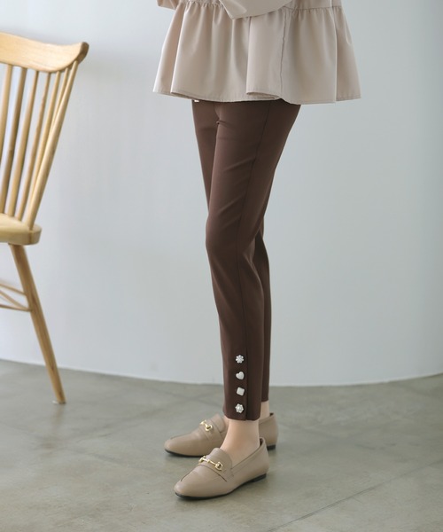 MERAKI（ファッション） パンツ ビジューパンツ レディース