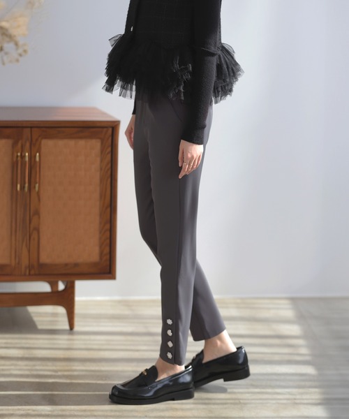 MERAKI（ファッション） パンツ ビジューパンツ レディース