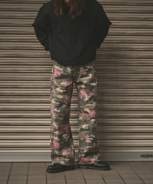 【関税込み】Blumarine ブラウン 迷彩 デニム カーゴパンツ ALL RUNS ジーンズ 迷彩デニムパンツ メンズ レディース