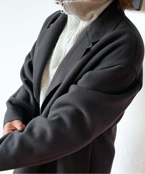 「archives」 チェスターコート MEDIUM グレイッシュベージュ レディース_画像7