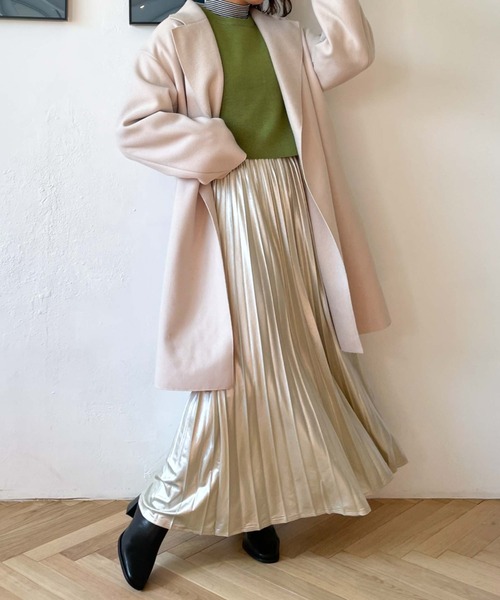 「archives」 チェスターコート MEDIUM グレイッシュベージュ レディース_画像9