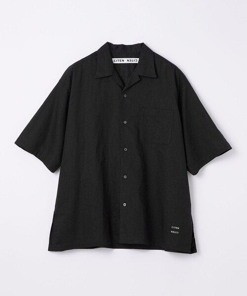 レモンA VONTADE コットンリネン オープンカラーシャツ BEAMS F（ビームスF）*A VONTADE / コットンリネン オープン