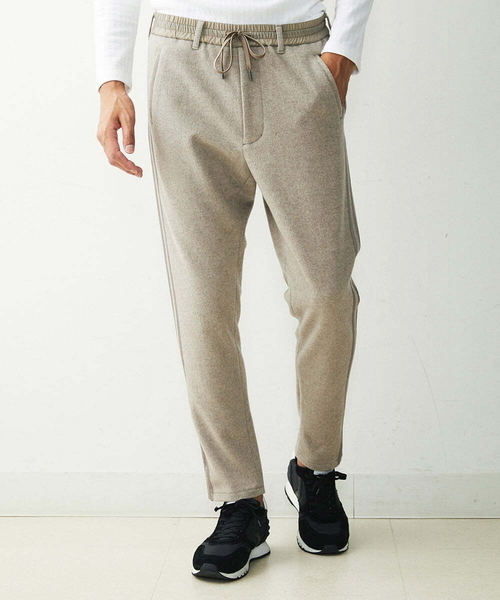 「MICHEL KLEIN HOMME 」 イージーパンツ X-LARGE ブラック メンズ_画像3