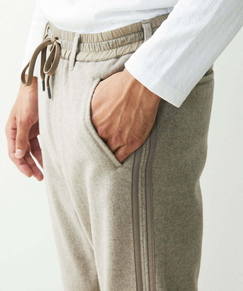 「MICHEL KLEIN HOMME 」 イージーパンツ X-LARGE ブラック メンズ_画像8