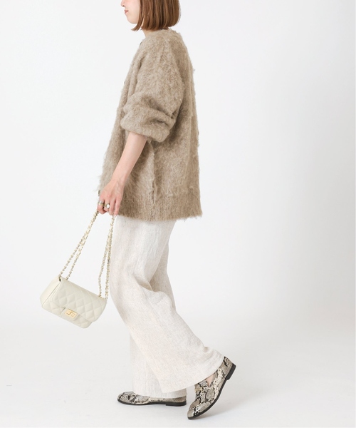 「B.C STOCK」 ニットカーディガン FREE イエロー レディース_画像3