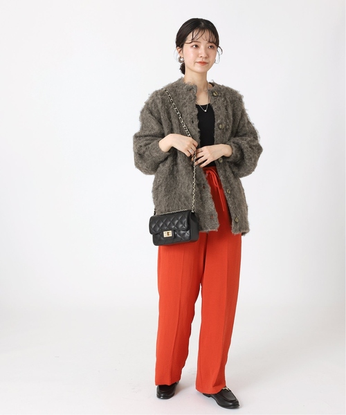 「B.C STOCK」 ニットカーディガン FREE イエロー レディース_画像5