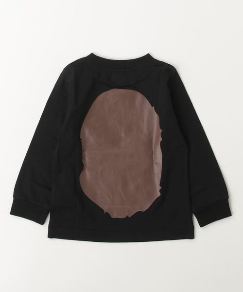 A BATHING APE tシャツ BIG HEAD LS TEE キッズ 子供服 男の子