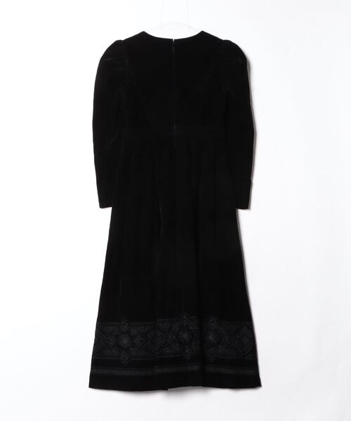 Her lip to 刺繍長袖ワンピース M ブラック レディース : ZOZOTOWN