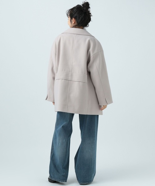 「BAYFLOW」 ピーコート SMALL ネイビー レディース_画像5