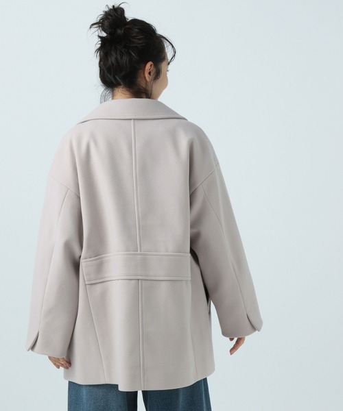 「BAYFLOW」 ピーコート SMALL ネイビー レディース_画像8