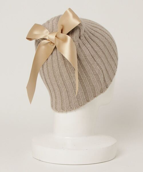「Athena New York」 ニットキャップ FREE ベージュ レディース_画像2