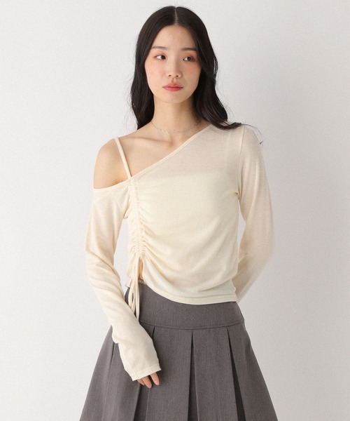 Heather tシャツ アシメヘムドロストカットソー 327076 レディース