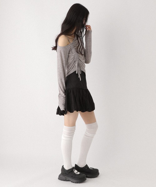 Heather（ヘザー） tシャツ アシメヘムドロストカットソー 327076