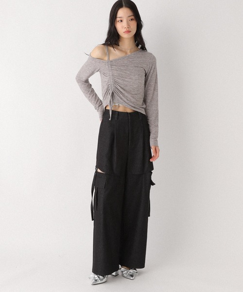 Heather（ヘザー） tシャツ アシメヘムドロストカットソー 327076