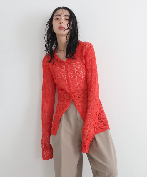 LIAN | メッシュポロニット メッシュポロニット（ニット/セーター）｜LIAN（リアン）の