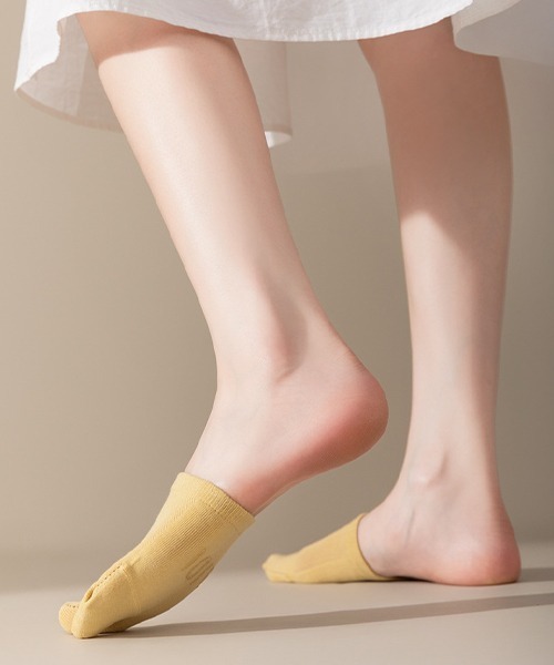 c.u.l 靴下 滑り止め付き メッシュ 足袋ソックス ハーフソックス